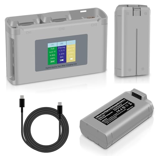 Fantayso Mini 4K/Mini 2 Akku mit Digitalanzeige Anzeige Zwei-Wege-Ladestation, 2400mAh 7.7V 31Mins Max Flugzeit Akku für DJI Mini 4K, DJI Mini 2,Mini SE Fantayso Mini 4K/Mini 2 Akku mit Digitalanzeige Anzeige Zwei-Wege-Ladestation, 2400mAh 7.7V 31Mins Max Flugzeit Akku für DJI Mini 4K, DJI Mini 2,Mini SE von Fantasyo