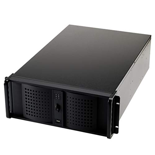 FANTEC 3214.0 688 mm tiefes Industrie Rack Server Gehäuse, 48,3 cm (19 Zoll) schwarz von Fantec