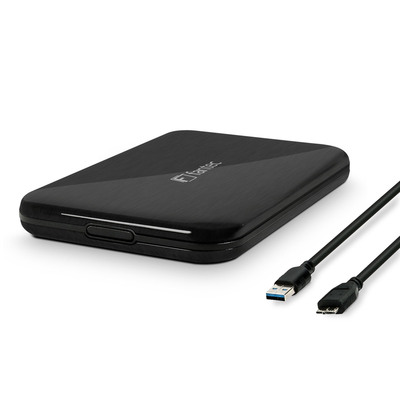 FANTEC ALU-25U3, externes 2.5-SATA-Gehäuse, USB 3.2, Aluminium, schwarz FANTEC ALU-25U3, externes 2.5-SATA-Gehäuse, USB 3.2, Aluminium, schwarz von Fantec