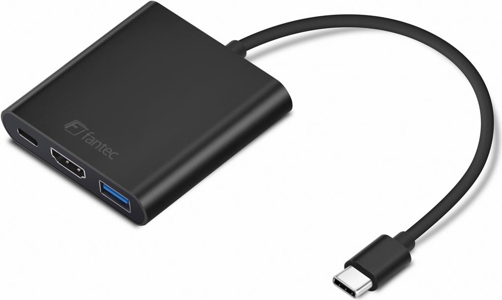 FANTEC - Externer Videoadapter - USB-C - HDMI - Schwarz von Fantec