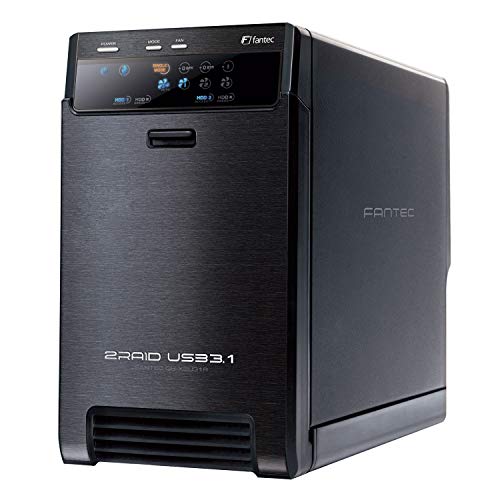 FANTEC QB-X2U31R USB3.2 Gen2 RAID Festplattengehäuse für 2x SATA 3,5/2,5 Zoll HDDs oder SSDs, Transferraten bis 10Gbit/s, RAID Funktion 0/1/Single, Lüfter Automatik, Kabel USB-C, Metall schwarz FANTEC QB-X2U31R USB3.2 Gen2 RAID Festplattengehäuse für 2x SATA 3,5/2,5 Zoll HDDs oder SSDs, Transferraten bis 10Gbit/s, RAID Funktion 0/1/Single, Lüfter Automatik, Kabel USB-C, Metall schwarz von Fantec