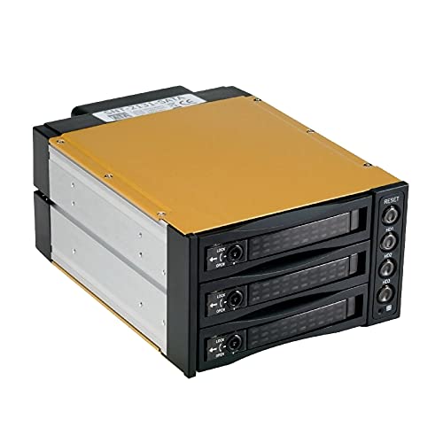 FANTEC SNT-BA2131-1 Backplane/Aluminium Gehäuse für 3x 8,9 cm (3,5") Festplatten, 2x 13,34cm (5,25") Einschub, 1x 80mm Lüfter, schwarz von Fantec