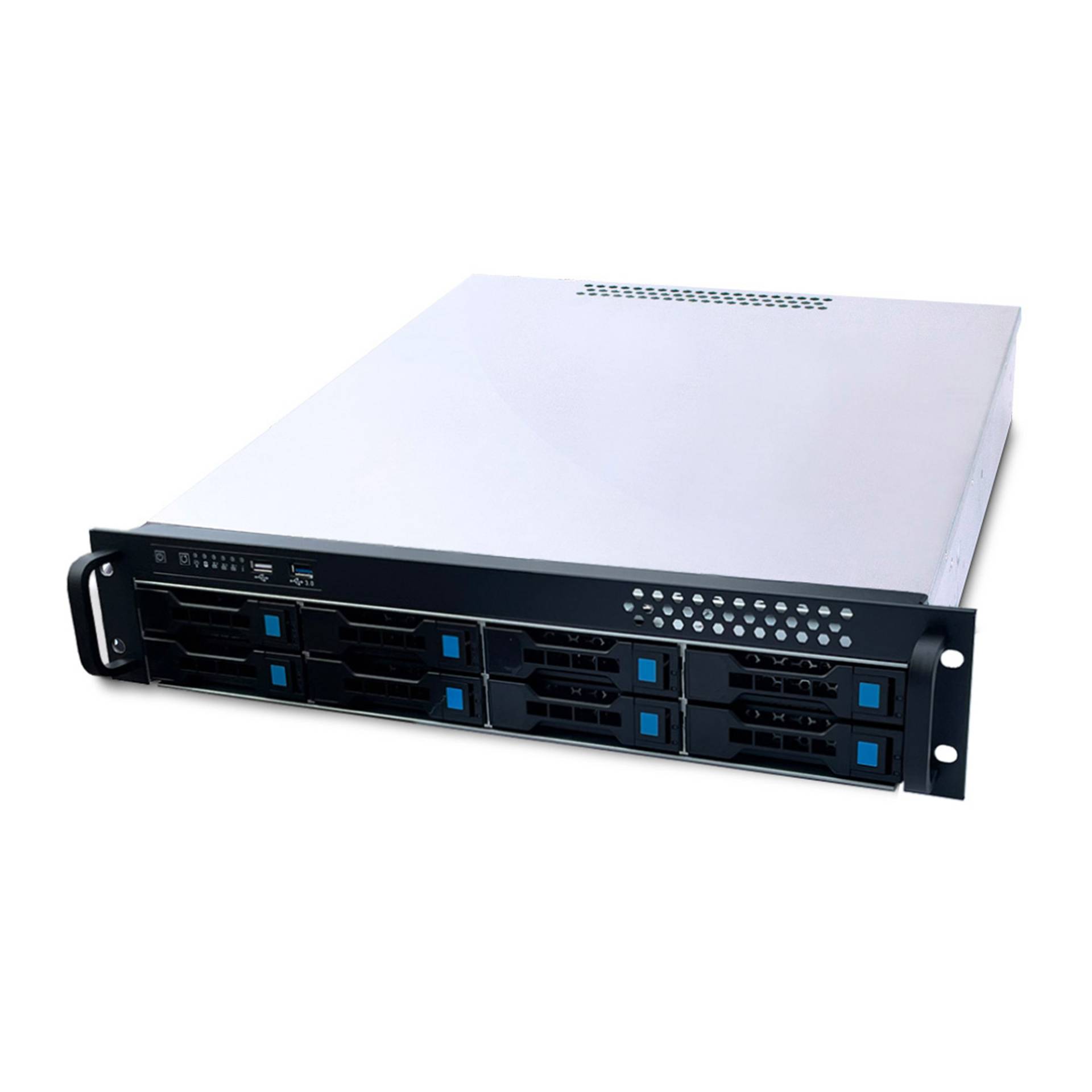 FANTEC SRC-2080X07-12G/6G (2023), 2HE 48,30cm (19)-Storagegehäuse, ohne Netzteil (1670) von Fantec
