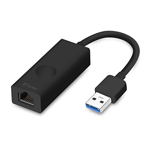 FANTEC UMP-E1000 USB 3.0 Adapter auf 1x RJ45 1Gbit/s Ethernet LAN Anschluss, 12cm Kabel schwarz von Fantec