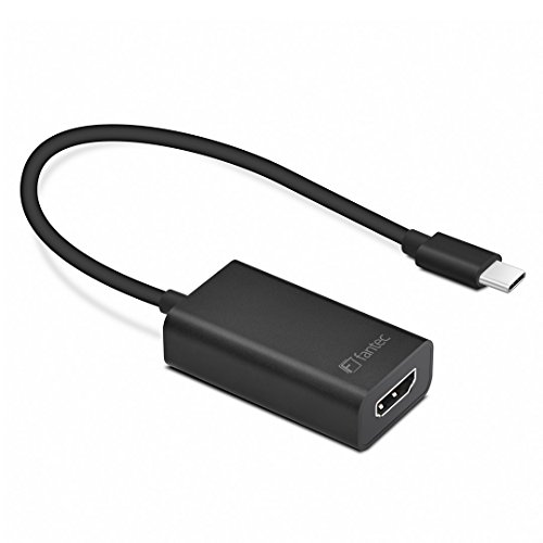 FANTEC UMP-HDMI4K USB Typ-C Adapter auf 1x HDMI 4K, 20 cm Kabel Aluminium/schwarz von Fantec