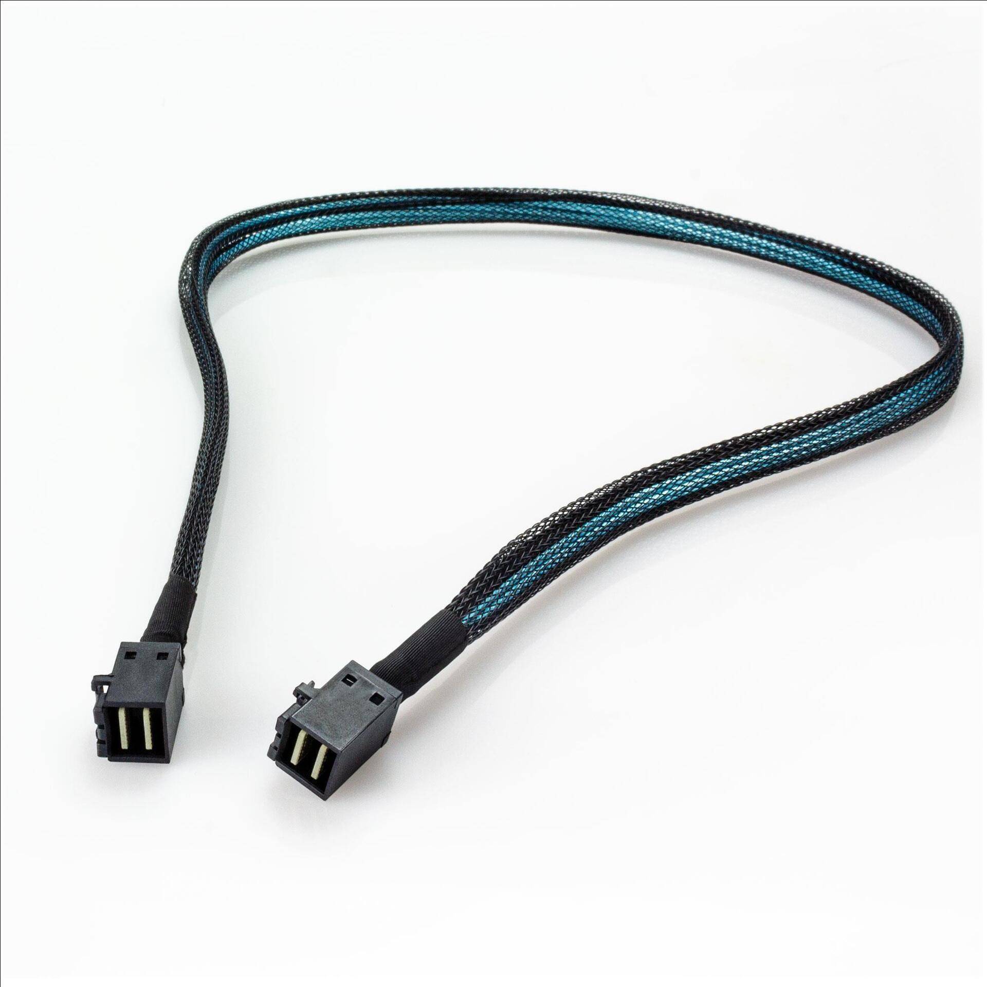 Fantec 2499 Serial Attached SCSI (SAS)-Kabel 0,7 m 12 Gbit/s Schwarz - Blau (2499) von Fantec
