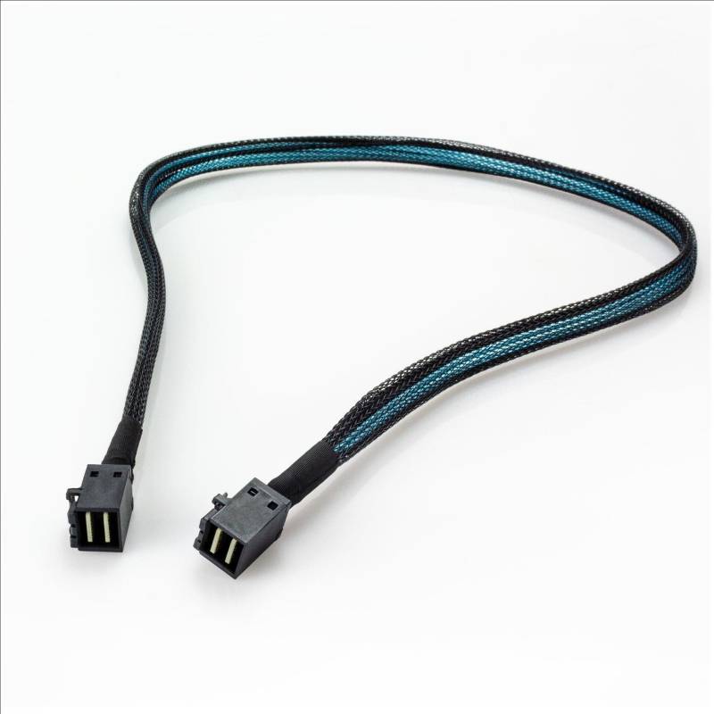 Fantec 2499 Serial Attached SCSI (SAS)-Kabel 0,7 m 12 Gbit/s Schwarz - Blau (2499) von Fantec
