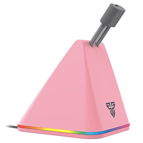 FANTECH RGB Gaming Mouse Bungee, Mauskabelhalter und Kabelmanagementgerät für Esports, Pink von Fantech