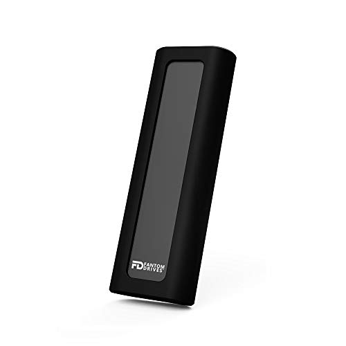 Fantom Drives Extreme Mini Externe SSD 1 TB – bis zu 1050 MB/s Lesen und Schreiben – Tragbare Rugged NVMe SSD – 3,8 cm x 1,3 cm x 10,8 cm – USB 3.2 Gen 2 10 Gbps Typ-C auf C Kabel C von Fantom Drives