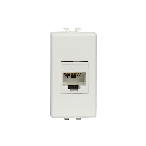 FANTON 23713-27 Datenbuchse RJ45 UTP 180° CAT.6 Crimpung ohne Werkzeug mit Adapter für Platten und Halterungen BTICINO MATIX FANTON 23713-27 Datenbuchse RJ45 UTP 180° CAT.6 Crimpung ohne Werkzeug mit Adapter für Platten und Halterungen BTICINO MATIX von Fanton