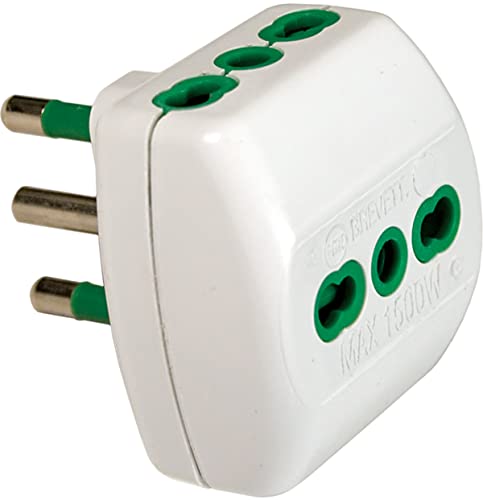 FANTON ADATTAT. 82180 weiß Triple 16 A 16 A 3 Steckdosen bipasso von Fanton