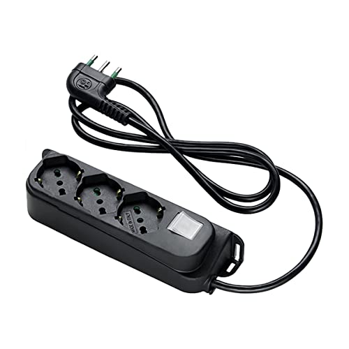 Fanton 47461 Mehrfachsteckdose Omega Steckdosenleiste Schwarz 3 Steckdosen 16 A - Kabel 1,5 m - Italienischer Großer Teamstecker - Schuh + bipolarer Lichtschalter Bank Made in Italy Fanton 47461 Mehrfachsteckdose Omega Steckdosenleiste Schwarz 3 Steckdosen 16 A - Kabel 1,5 m - Italienischer Großer Teamstecker - Schuh + bipolarer Lichtschalter Bank Made in Italy von Fanton