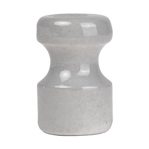 Fanton Isolator aus Keramik, grau, Set mit 6 Isolatoren, Ø 16 mm, H 25 mm, für Vintage-Seidenkabelinstallationen, komplett mit vermessingten Schrauben 89030GR Fanton Isolator aus Keramik, grau, Set mit 6 Isolatoren, Ø 16 mm, H 25 mm, für Vintage-Seidenkabelinstallationen, komplett mit vermessingten Schrauben 89030GR von Fanton