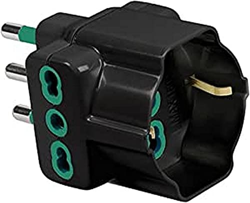 Garanti 82641-E Type L (IT) Universal Black Power Plug Adapter – Power Plug ADAPTERS von Fanton