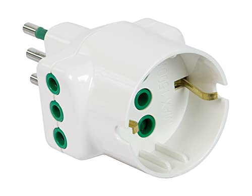 Garantiert 82670-e Typ L (IT) Universal schwarz Adapter Steckdose Netzteil – Adapter Steckdosen Netzteil von Fanton