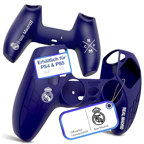 Fantroller® PS5 Controller Hülle mit offiziellem Real Madrid Design für maximalen Schutz & Grip I Playstation 5 Controller Hülle erhältlich in blau & weiß Fantroller® PS5 Controller Hülle mit offiziellem Real Madrid Design für maximalen Schutz & Grip I Playstation 5 Controller Hülle erhältlich in blau & weiß von Fantroller
