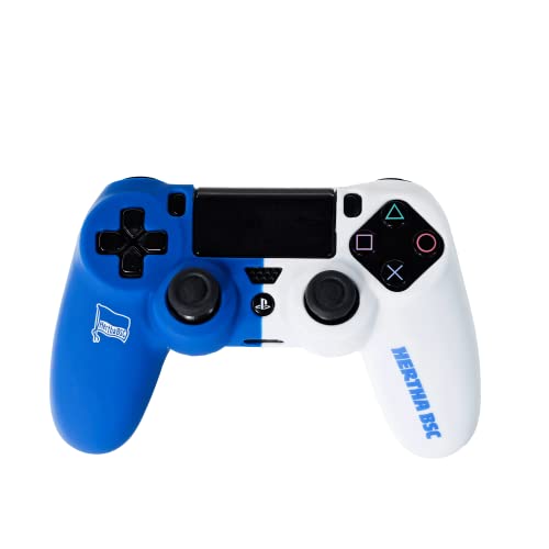 Offiziell lizensierte Schutzhülle kompatibel für PS4 Controller Zubehör Hertha BSC Berlin Anti-Rutsch Schutzhülle Skin Case für FIFA und Bundesliga Fans von Fantroller