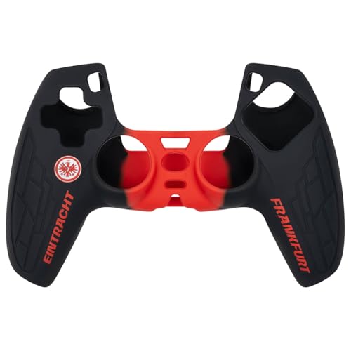 Offiziell lizensierte Schutzhülle kompatibel für PS5 Controller Zubehör Eintracht Frankfurt Anti-Rutsch Schutzhülle Skin Case für SGE Fans (Rot) von Fantroller
