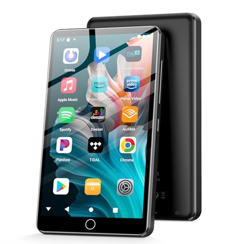 144GB MP3-Player mit WiFi Bluetooth，4.02 Zoll IPS Touch-Bildschirm, Musikplayer für Kinder, Android MP4-Player mit Spotify, Audible, Amazon Music, Deezer, Play Store (Black) von Fanvace