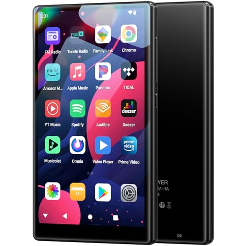 Fanvace 96GB MP3-Player mit Bluetooth und WiFi, 5.0-Zoll IPS HD Bildschirm. Android 13 OS MP4-Musik-Player mit Spotify Fanvace 96GB MP3-Player mit Bluetooth und WiFi, 5.0-Zoll IPS HD Bildschirm. Android 13 OS MP4-Musik-Player mit Spotify von Fanvace