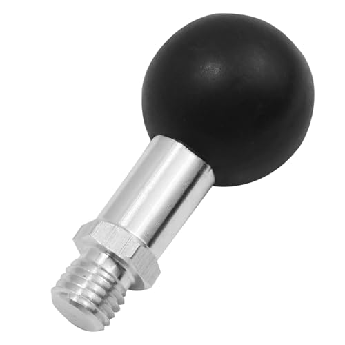 M10 Kugeladapter mit Gewindebolzen, Kugelhalterung für Motorrad-Rückspiegel, Kompatibel mit verschiedenen Halterungen, Universeller Kugeladapter für M10 x 1,25 mm Gewindebolzen von Fanxaolnes