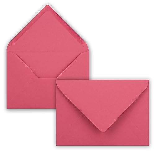 1000 Brief-Umschläge - Flamingo-Pink - DIN C6-114 x 162 mm - Kuverts mit Nassklebung ohne Fenster für Gruß-Karten & Einladungen - Serie FarbenFroh von FarbenFroh by GUSTAV NEUSER