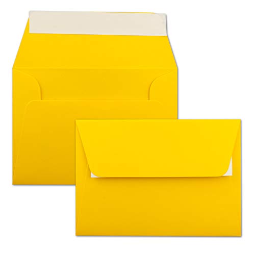 1000x Briefumschläge Honig-Gelb DIN C6 Format 11,4 x 16,2 cm - Haftklebung - Kuverts ohne Fenster - Weihnachten, Grußkarten & Einladungen - Für A6 & A4 Papier 1000x Briefumschläge Honig-Gelb DIN C6 Format 11,4 x 16,2 cm - Haftklebung - Kuverts ohne Fenster - Weihnachten, Grußkarten & Einladungen - Für A6 & A4 Papier von FarbenFroh by GUSTAV NEUSER