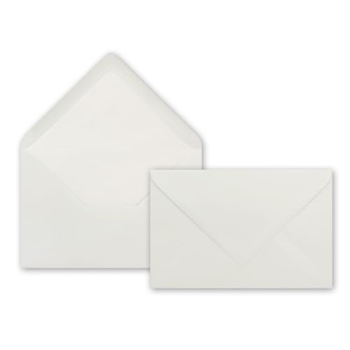 Briefumschläge in Creme - 50 Stück - Format: 120 x 180 mm - DIN B6 - Nassklebung - mit Seidenfutter in Creme - 100 g/m² - ohne Fenster - Premiumqualität GUSTAV NEUSER Briefumschläge in Creme - 50 Stück - Format: 120 x 180 mm - DIN B6 - Nassklebung - mit Seidenfutter in Creme - 100 g/m² - ohne Fenster - Premiumqualität GUSTAV NEUSER von FarbenFroh by GUSTAV NEUSER