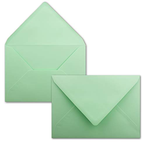 Briefumschläge in Mintgrün- 100 Stück - DIN C5 Kuverts 22,0 x 15,4 cm - Nassklebung ohne Fenster - Weihnachten, Grußkarten - Serie FarbenFroh Briefumschläge in Mintgrün- 100 Stück - DIN C5 Kuverts 22,0 x 15,4 cm - Nassklebung ohne Fenster - Weihnachten, Grußkarten - Serie FarbenFroh von FarbenFroh by GUSTAV NEUSER