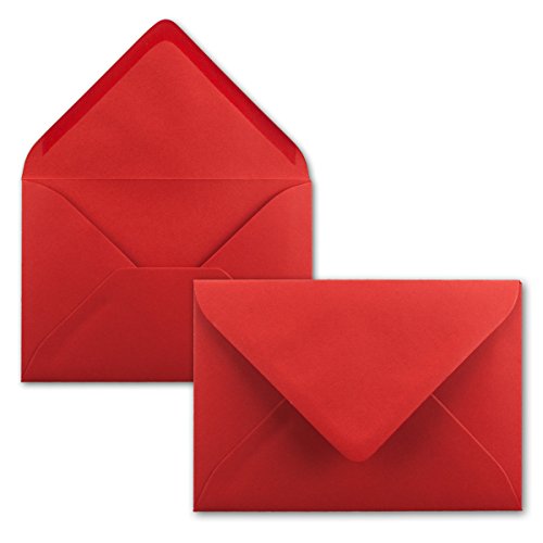 Briefumschläge in Rot - 100 Stück - DIN C5 Kuverts 22,0 x 15,4 cm - Nassklebung ohne Fenster - Weihnachten, Grußkarten - Serie FarbenFroh Briefumschläge in Rot - 100 Stück - DIN C5 Kuverts 22,0 x 15,4 cm - Nassklebung ohne Fenster - Weihnachten, Grußkarten - Serie FarbenFroh von FarbenFroh by GUSTAV NEUSER