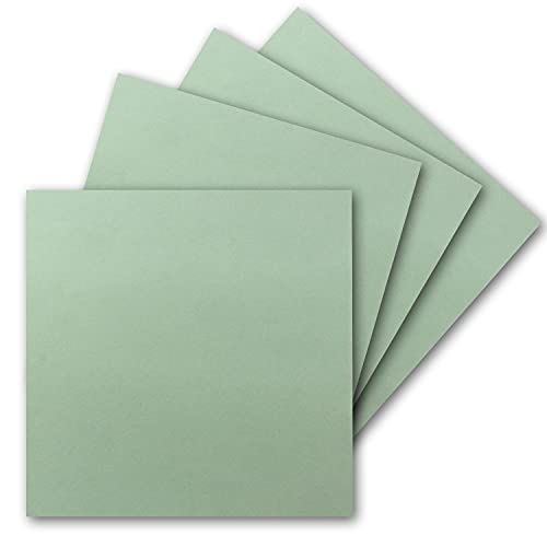 50 Einzel-Karten Quadratisch - 15 x 15 cm in Eukalyptus - 240 g/m² - blanko Bastel-Karten, Postkarten, Bastelkarton in Ton-Papier Qualität 50 Einzel-Karten Quadratisch - 15 x 15 cm in Eukalyptus - 240 g/m² - blanko Bastel-Karten, Postkarten, Bastelkarton in Ton-Papier Qualität von FarbenFroh by GUSTAV NEUSER
