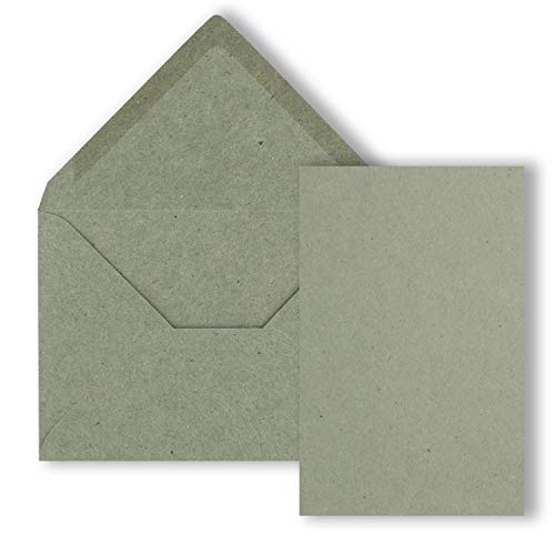 FarbenFroh by GUSTAV NEUSER 75x Einzelkarten Set Kraftpapier mit Briefumschlägen DIN A6 / C6 in Grau - 14,8 x 10,5 cm - ohne Falz FarbenFroh by GUSTAV NEUSER 75x Einzelkarten Set Kraftpapier mit Briefumschlägen DIN A6 / C6 in Grau - 14,8 x 10,5 cm - ohne Falz von FarbenFroh by GUSTAV NEUSER