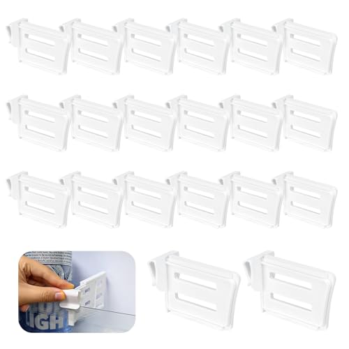 20pcs KüHlschrank Trenner KüHlschrank Organizer SeitentüR Aufbewahrungsteiler Einstellbare Lagerregal FüR Gefrierschrank, Eier, Obst, GeträNke Und Lebensmittel Trennen (Weiß) 20pcs KüHlschrank Trenner KüHlschrank Organizer SeitentüR Aufbewahrungsteiler Einstellbare Lagerregal FüR Gefrierschrank, Eier, Obst, GeträNke Und Lebensmittel Trennen (Weiß) von Farerkass