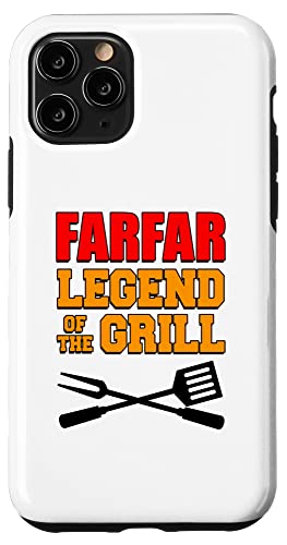 Farfar Legend Of The Grill Lustiges Grillen Hülle für iPhone 11 Pro von Farfar Grilling Design