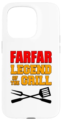 Farfar Legend Of The Grill Lustiges Grillen Hülle für iPhone 15 Pro von Farfar Grilling Design