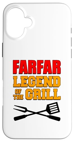 Farfar Legend Of The Grill Lustiges Grillen Hülle für iPhone 16 Plus Farfar Legend Of The Grill Lustiges Grillen Hülle für iPhone 16 Plus von Farfar Grilling Design