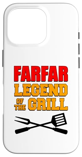 Farfar Legend Of The Grill Lustiges Grillen Hülle für iPhone 16 Pro von Farfar Grilling Design