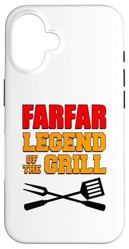 Farfar Legend Of The Grill Lustiges Grillen Hülle für iPhone 16 von Farfar Grilling Design
