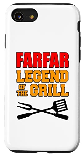 Farfar Legend Of The Grill Lustiges Grillen Hülle für iPhone SE (2020) / 7 / 8 von Farfar Grilling Design
