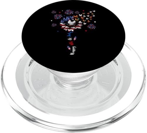 4th Of July US Flag Patriotic Cute Sunflower Chickens Farmer PopSockets PopGrip für MagSafe 4th Of July US Flag Patriotic Cute Sunflower Chickens Farmer PopSockets PopGrip für MagSafe von Farmer 4th Of July Costume