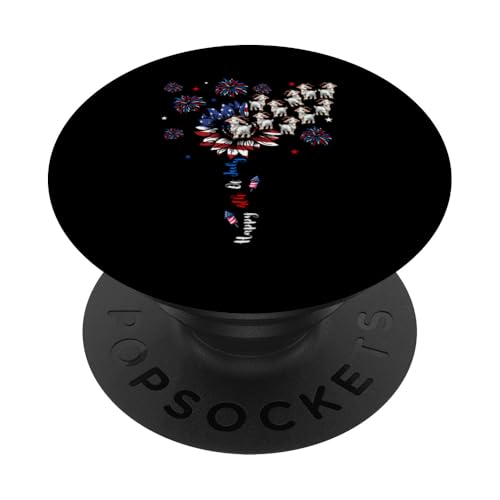 4th Of July US Flag Patriotic Cute Sunflower Goats Farmer PopSockets Klebender PopGrip 4th Of July US Flag Patriotic Cute Sunflower Goats Farmer PopSockets Klebender PopGrip von Farmer 4th Of July Costume