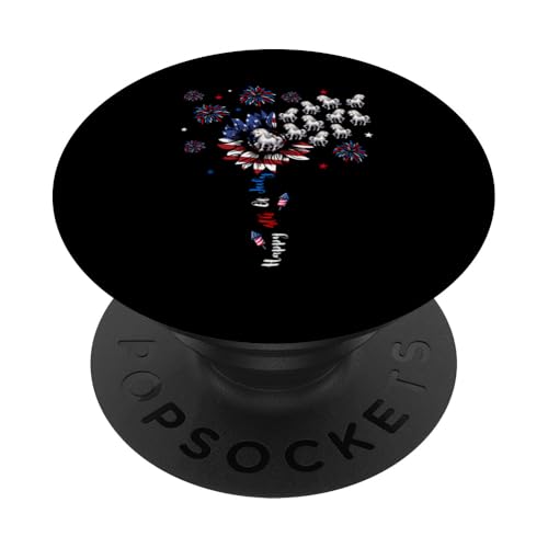 4th Of July US Flag Patriotic Cute Sunflower Horses Farmer PopSockets Klebender PopGrip 4th Of July US Flag Patriotic Cute Sunflower Horses Farmer PopSockets Klebender PopGrip von Farmer 4th Of July Costume