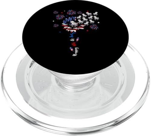 4th Of July US Flag Patriotic Cute Sunflower Horses Farmer PopSockets PopGrip für MagSafe 4th Of July US Flag Patriotic Cute Sunflower Horses Farmer PopSockets PopGrip für MagSafe von Farmer 4th Of July Costume
