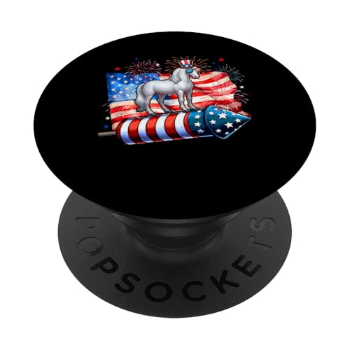 Horse Sunglasses On Firecracker 4th July US Flag Patriotic PopSockets Klebender PopGrip Horse Sunglasses On Firecracker 4th July US Flag Patriotic PopSockets Klebender PopGrip von Farmer 4th Of July Costume