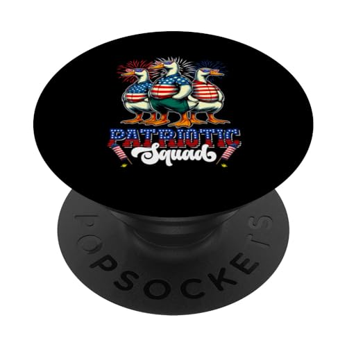Patriotic Squad 4. Juli US-Flagge Drei niedliche Enten Bauer PopSockets Klebender PopGrip Patriotic Squad 4. Juli US-Flagge Drei niedliche Enten Bauer PopSockets Klebender PopGrip von Farmer 4th Of July Costume