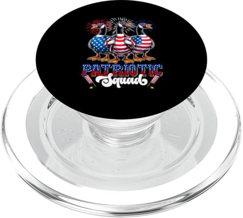Patriotic Squad 4. Juli US-Flagge Drei niedliche Gansbauer PopSockets PopGrip für MagSafe Patriotic Squad 4. Juli US-Flagge Drei niedliche Gansbauer PopSockets PopGrip für MagSafe von Farmer 4th Of July Costume