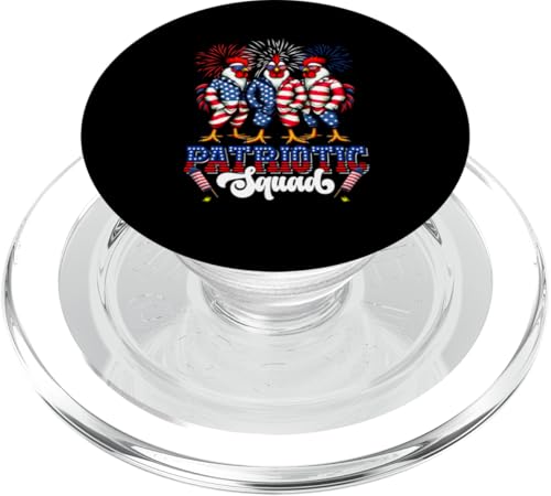 Patriotic Squad 4. Juli US-Flagge Drei niedliche Hühner Bauer PopSockets PopGrip für MagSafe Patriotic Squad 4. Juli US-Flagge Drei niedliche Hühner Bauer PopSockets PopGrip für MagSafe von Farmer 4th Of July Costume