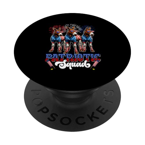 Patriotic Squad 4. Juli US-Flagge Drei niedliche Pantoletten Farmer PopSockets Klebender PopGrip Patriotic Squad 4. Juli US-Flagge Drei niedliche Pantoletten Farmer PopSockets Klebender PopGrip von Farmer 4th Of July Costume