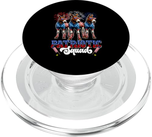 Patriotic Squad 4. Juli US-Flagge Drei niedliche Pantoletten Farmer PopSockets PopGrip für MagSafe Patriotic Squad 4. Juli US-Flagge Drei niedliche Pantoletten Farmer PopSockets PopGrip für MagSafe von Farmer 4th Of July Costume