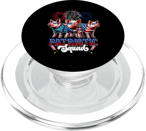 Patriotic Squad 4. Juli US-Flagge Drei niedliche Schweine Farmer PopSockets PopGrip für MagSafe Patriotic Squad 4. Juli US-Flagge Drei niedliche Schweine Farmer PopSockets PopGrip für MagSafe von Farmer 4th Of July Costume
